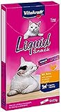 Vitakraft flüssiger Katzensnack Liquid Snack Huhn und Taurin, 1x 6S