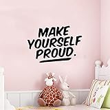 Machen Sie sich PROUO Bürodekoration Wandbild Vinyl Kreative Wandaufkleber Wandbild Kunst Aufkleber Wandaufkleber A8 43x29