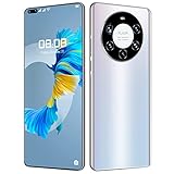 Lsqdwy Handy ohne SIM-Lock, Mate40 Pro 7.3 Zoll FHD+ Display Smartphone, 6GB+128GB, 24MP+48MP Kamera, 5000mAh Akku, Android 10.0 Smartphone,Weiß