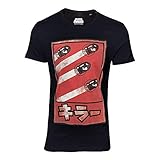 Bioworld Eu Super Mario T-Shirt Propaganda Poster Inspired Bullets, Schwarz, M