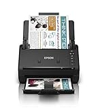 Epson Workforce ES-500WII Doppelseitiger WLAN-Scanner mit hoher Geschwindigkeit Automatischer Duplex und ADF Schwarz 1