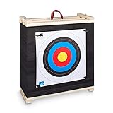 YAK Archery Zielscheibe für Bogenschießen für alle Bogenarten mit wechselbaren Lamellen 60x60x20