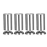 Tischbeine Erhöhte Möbelbeine Edelstahl Schränke Couchtisch Bett Stützbeine Sofa Beine 4er Pack verstellb