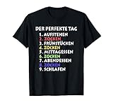 Der perfekte Tag Zocken Gamer Nerd T-S