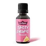 Flavour Drops GymQueen Tasty Drops 30ml, kalorienfreie, zuckerfreie und fettfreie Flavdrops, Aroma Tropfen zum Süßen von Lebensmitteln, Geschmackstropfen ohne Künstliche Farbstoffe, Käsek