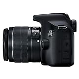 Canon EOS 2000D Spiegelreflexkamera - mit Objektiv EF-S 18-55 F3.5-5.6 IS II (24,1 MP, DIGIC 4+, 7,5 cm (3.0 Zoll) LCD, Display, Full-HD, WIFI, APS-C CMOS-Sensor), schw