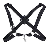 LIXBD Verstellbarer Gurt für Alt-, Tenor-, Baritonsaxophon- und Saxophon-Gurt, Schw