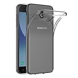 AICEK Samsung Galaxy J3 2017 Hülle, Transparent Silikon Schutzhülle für Samsung J3 2017 Case Crystal Clear Durchsichtige TPU Bumper Galaxy J3 2017 Handyhülle (5 Zoll SM-J330F)