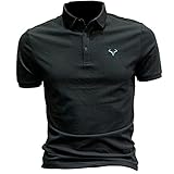 Polo Shirt Herren Vintage Regular Fit Basic Shirt Herren Bergsteigen Golf Camping Sportshirt Herren Komfortabel Lässig T-Shirt Herren Kurzarm Shirt H