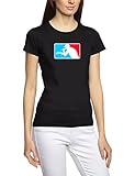 Coole Fun T-Shirts Exclusive MC Prime Contest T-Shirt Girly, rot/blau, Grösse: L