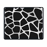 Schwarz-Weiß-Trennwand rutschfeste Persönlichkeit Designs Gaming Mouse Pad Schwarzes Stoff Rechteck Mousepad Art Naturkautschuk Mausmatte mit g