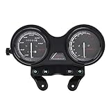 KATI Auto-Innenausstattungsstreifen Motorrad Straße Fahrrad Tacho Gauge Meter DC 12V Motorrad Motorrad 12000RPM LCD-Kilometerzähler Tachometer Fit für Yamaha ybr 125 Auto-Innendek