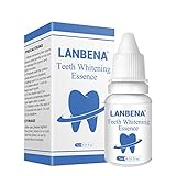 Teeth Whitening Essence Liquid, Mundhygiene Reinigung Serum Entfernt Plaque Stains Zähne Bleichen Oral Health Care (1bottle)