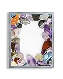 Bilderrahmen Opal A 45x80 cm Silber patiniert mit Antireflex Kunstglas für Poster Puzzle Diamond Painting
