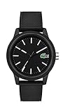 Lacoste Herren Analog Uhr Leisure mit Silikon Armb