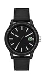 Lacoste Herren Analog Uhr Leisure mit Silikon Armb