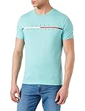 Tommy Hilfiger Herren Corp Split Logo Tee T-Shirt, Arctic Aqua, 3XL