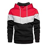 Herren Hoodies Ink-Splash Langärmlige Bedruckte Kapuzenpullover Reißverschluss Kapuzen Sports Patchwork Hoodie Sport Fitness Outdoor Casual Sty