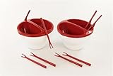 TUPPERWARE Allegra 1L rot(2) Mikrowelle Schoko Traum Schokofondue Micro Deli Dip P 24638