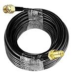 RP SMA-Kabel RG58 32.8ft (10M) TUOLNK RP SMA-Buchse auf Stecker Verlängerungskabel SMA-Kabel 50 Ohm für HF-Funk-WLAN-Antenne GPS-Antenne mit geringem V