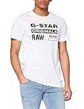 G-STAR RAW Herren T-Shirt Graphic 8 Round Neck', Weiß (White 110), Larg