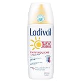 Ladival Empfindliche Haut Plus Sonnenschutz Spray LSF 50+ - Parfümfreies Sonnenspray ohne Farb- und Konservierungsstoffe - wasserfest, 150