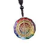 NC NC Geometrie Orgone Anhänger Halskette Relax Energie Heilige Sri Yantra Halskette für Viel Glück - Normaler Typ