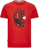 Scuderia Ferrari Herren SF Driver T-Shirt Vettel, Rot, M