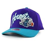 Mitchell & Ness Snapback Cap NBA Arched Script 2 Tone Charlotte H