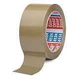 TESA Klebeband tesapack 4124, TOP-PVC, 50mm x 66m, braun/Unser Bestes - PVC-Klebeband für höchste Ansprüche, 6 Stück