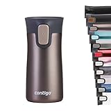 Contigo Thermobecher Pinnacle Snapseal, Edelstahl Isolierbecher, Kaffebecher to go, auslaufsicher, spülmaschinenfester Deckel BPA-frei, 300