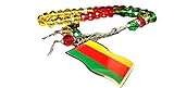 Islamische Landesflagge Karte Gebet 33 Perlen Rosenkranz Masbaha mit Quasten (Rojava YPG)