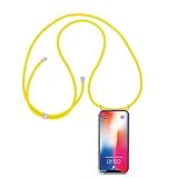 ff-mobile Handykette kompatibel mit Samsung Galaxy A3 2016 Smartphone Necklace Hülle mit Band - Schnur mit Case zum umhängen in Gelb