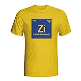 Airosportswear Zlatan Ibrahimovic Sweden Periodic Table T-Shirt (Yellow)