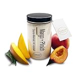 Sauna Salz Peeling – Mango Pfirsich 400g - Meersalz m. Jojobaöl Vitamin E Body Scrub – Dusch- und Körperpeeling für alle Hauttypen – vegan – ohne Parab