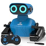 REMOKING Roboterspielzeug für Jungen und Kinder, ferngesteuertes Roboterspielzeug mit LED-Augen und flexiblen Armen, Tanz und Geräuschen, Spielzeug für 3, Lernspielzeug, Geburtstagsgeschenke (blau)