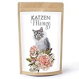 Heimatzauber Echte Katzenminze in Lebensmittelqualität (getrocknet und geschnitten). Für Katzenminzetee oder Katzenspielzeug (Catnip)