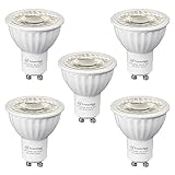 LED-Leuchtmittel GU10, 9 W, 700 Lumen, 6400 K, kaltes Licht, 5 Stück