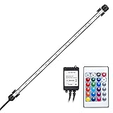 GreenSun LED Aquarium Beleuchtung, RGB Aquarium Tauchlampen Unterwasserbeleuchtung, LED Aquarium Licht 48cm Lampe geeignet für Salzwasser und Süßw