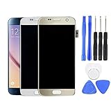 AMOLED Screen Digitizer Reparaturwerkzeuge Kit Telefonzubehör Fit for Samsung Galaxy S6 Touchscreen Digitalisierer Bildschirm ersetzen Touch-Display (Color : Golden)