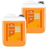 Cleanerist Flüssigwaschmittel Premium Waschmittel mit Orangenduft | 2x10 Liter Vollwaschmittel Grosspackung | bis zu 440 Waschladungen color weiß schw