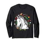 Ugly Christmas Pferd Sweater Kostüm Christmas Santa Claus Lang