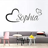 Benutzerdefinierter Name kreative Wandaufkleber Vinyl Kunst Aufkleber Dekoration Wandkunst Wandbild Wandaufkleber A7 30x76