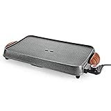 RTRD MAIFAN Stein Elektrische Grillplatte, Multifunktions-elektrische Backpfanne Grillmaschine, Non-Stick-Grill-Hottopf Casual M