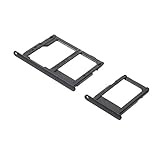 jbTec SIM-Tray/SD-Card Karten-Halter passend für Samsung Galaxy J3 2017 - Slot Schlitten Kartenhalter Karte Rahmen Simkarten Simkartenhalter, Farbe:Schw