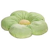 WEVB Kissen in Blumenform, dickes Plüschkissen, grüne Blume, Plüschtier, Innen- und Außendekoration, Valentinstag, 50
