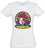 Urban Backwoods Mystic Falls Timberwolves Damen T-Shirt Grau Größe S