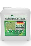 Grünbelagentferner für die effektive Entfernung von Ablagerungen - Umweltfreundlicher Steinreiniger für Außenanlagen - Glyphosat-Frei - Made in Germany - 5L Außenanlagenreinig