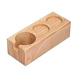 Tamper Station, Holz Tamper Mattenständer 3-Loch Kaffee Tamper Halter Kaffee Siebträgerständer Kaffee Tamper Station für Bars Coffee Shops für B