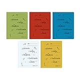 Herlitz 11253820 Schnellhefter A4 mit Schulfach-Aufdruck für die Grundschule, kaufmännische- und Behördenheftung, 5 Stück